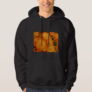 Feuer Orange Chrysanthemas Hoodie