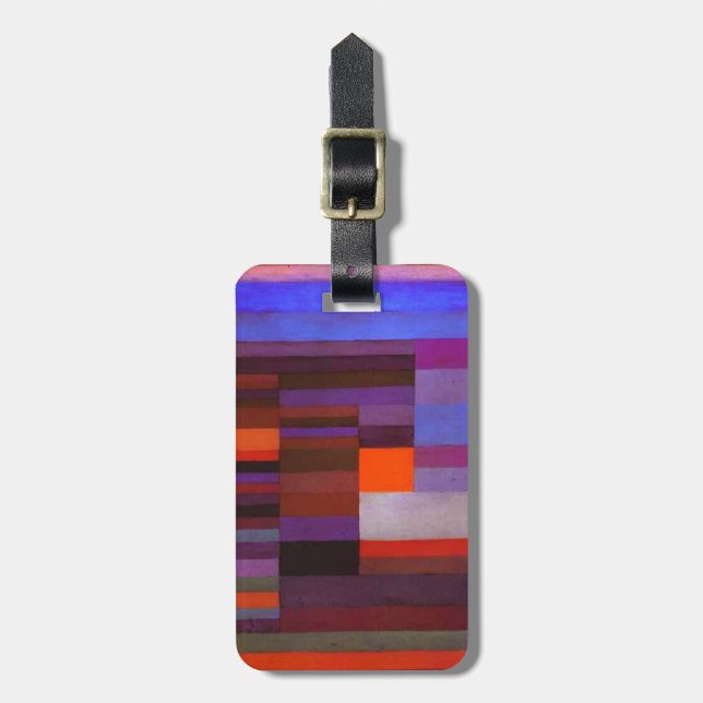 Feuer Pauls Klee im Abends-Gepäck-Umbau Gepäckanhänger (Vorderseite vertikal)