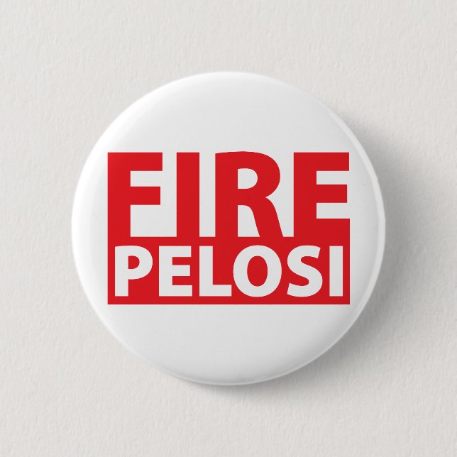 Feuer Pelosi Button (Vorderseite)