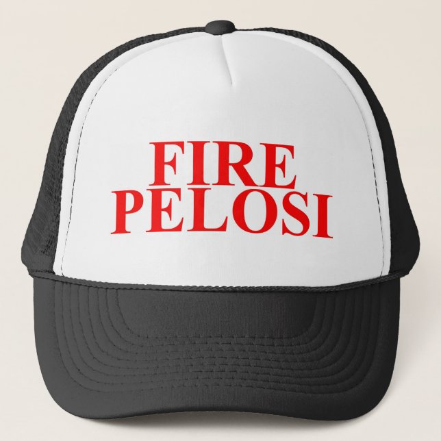 Feuer Pelosi Truckerkappe (Vorderseite)