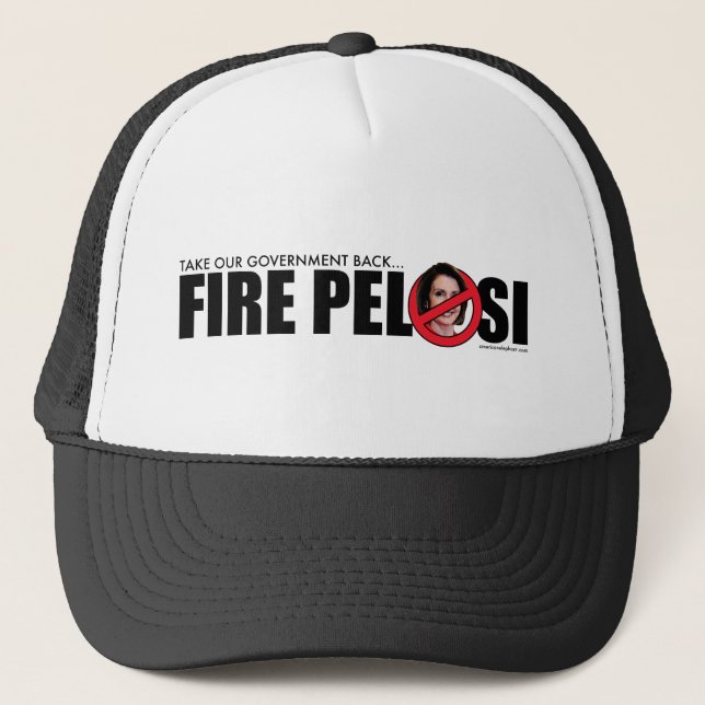 Feuer Pelosi Truckerkappe (Vorderseite)