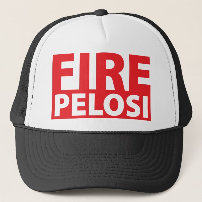 Feuer Pelosi Truckerkappe (Vorderseite)