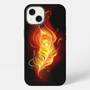 Feuer-Pfauenfeder iPhone Hülle