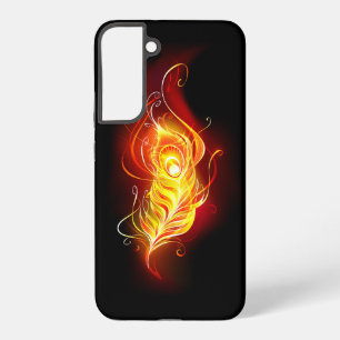 Feuer-Pfauenfeder Samsung Galaxy Hülle
