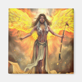 Feuer Phoenix Ma'at Magnet