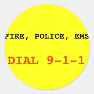 Feuer, Polizei EMS 911 Aufkleber