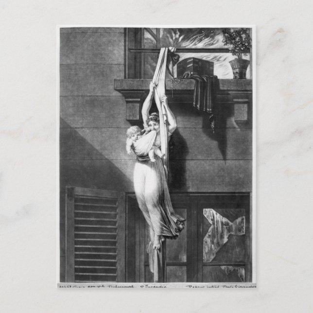 Feuer Postkarte (Vorderseite)