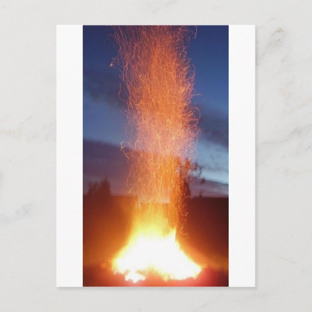 Feuer Postkarte (Vorderseite)