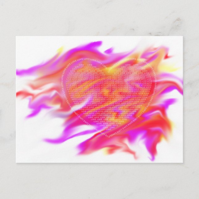 Feuer Postkarte (Vorderseite)