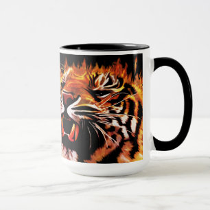 Feuer-Power-Tiger-Tasse Tasse