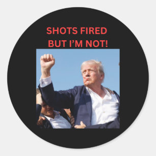 Feuer! Präsident Trump Runder Aufkleber