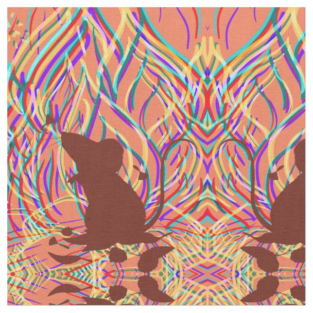 FEUER-RATTE! STOFF (Nahaufnahme)