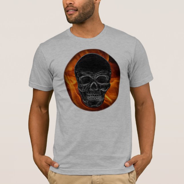 Feuer-Schädel T-Shirt (Vorderseite)