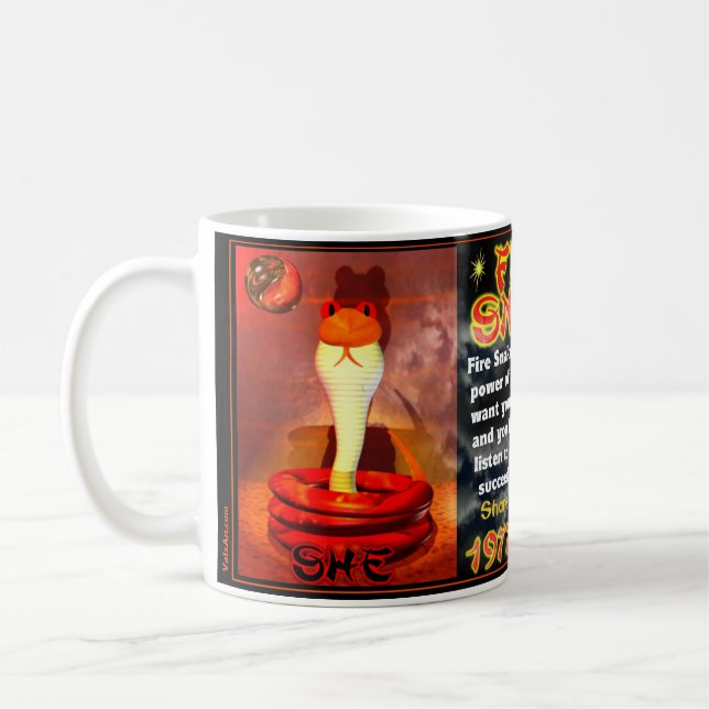 Feuer schlängelt sich geborenes 1977, 2037 kaffeetasse (Links)