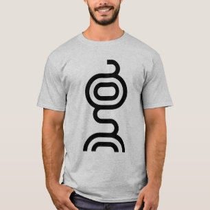 Feuer-Schlangen-Reiki-Symbol ähnlich dem Buchstabe T-Shirt
