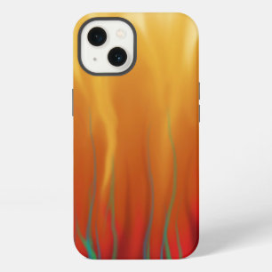 Feuer - Simulierte Flammen abstrakte Kunst iPhone Hülle