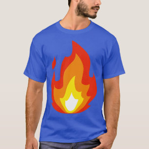 Feuer-Symbol-Illustration Flammen heiß T-Shirt