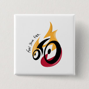 Feuer tanken. Radmotivation Button