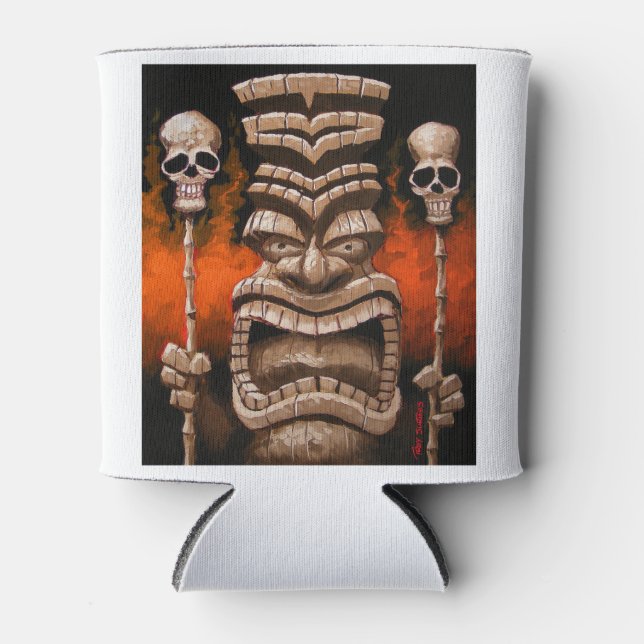 Feuer Tiki Cooler Dosenkühler (Vorderseite)