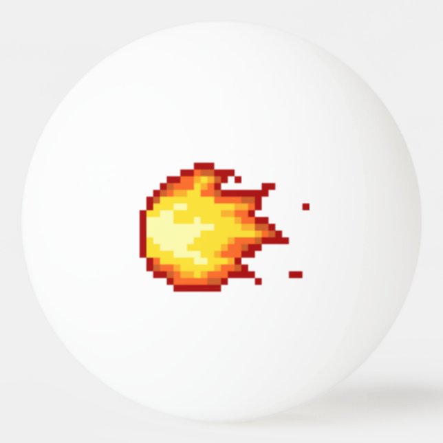 Feuer Tischtennisball (Vorderseite)