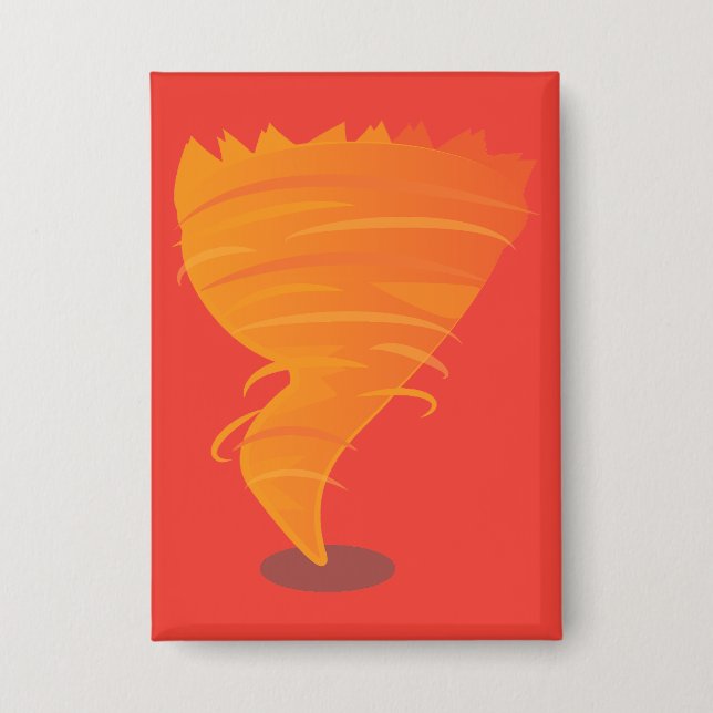 Feuer-Tornado Button (Vorderseite)