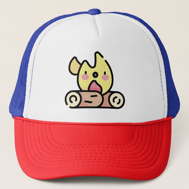 Feuer Truckerkappe (Vorderseite)