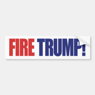 Feuer Trump! - Präsident Trump Autoaufkleber