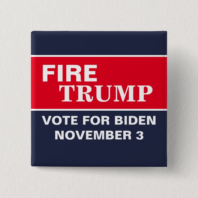 Feuer Trump Wählerbiden 2020 Wahlkampf Button (Vorderseite)