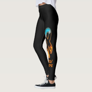 Feuer-u. Eis-Band Leggings