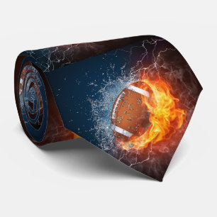FEUER-U. EIS-FUSSBALL KRAWATTE