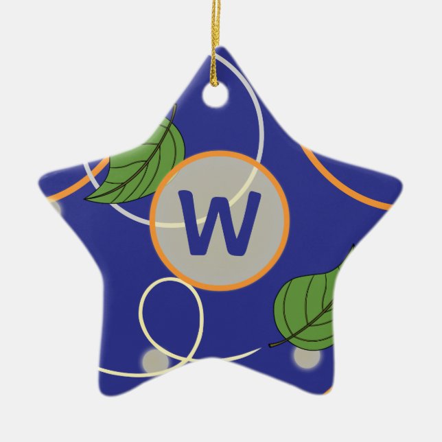 Feuer über Wasserschmuck Keramik Ornament (Vorne)