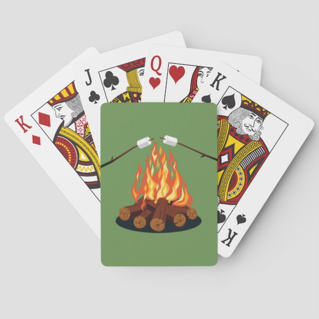 Feuer und Brateibisch Spielkarten (Rückseite)