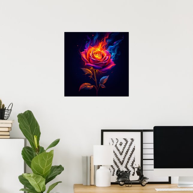 Feuer und die Rose  Poster (Heimbüro)