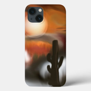 Feuer und Eis Abstrakte Kunst im Südwesten iPhone 13 Hülle