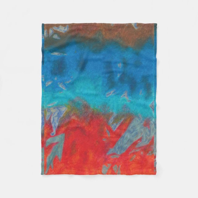 Feuer-und-Eis-Fliesblanke Fleecedecke (Vorderseite)
