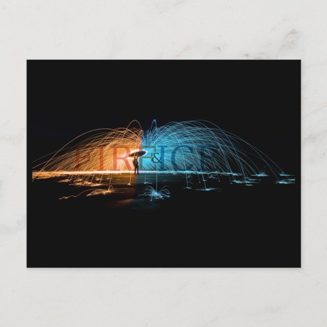 Feuer und Eis Postkarte (Vorderseite)
