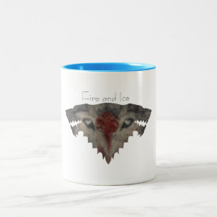 Feuer-und Eis-Tasse Zweifarbige Tasse
