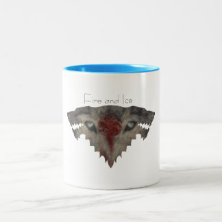 Feuer-und Eis-Tasse Zweifarbige Tasse