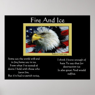 Feuer-und Eis-Weißkopfseeadler 4. von Poster