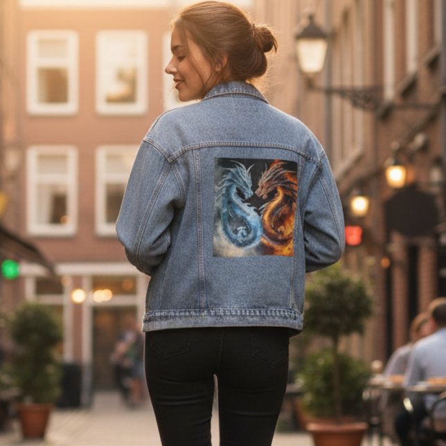 Feuer- und Eisdichte Jacket Jeansjacke (Von Creator hochgeladen)