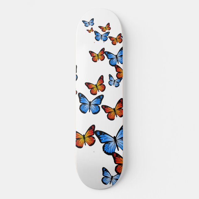 Feuer- und Eisschmetterlinge Skateboard (Vorderseite)