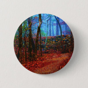 Feuer- und Eiswald-Ölgemälde-Geschenke Bekleidung Button