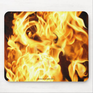 Feuer und Flammen Brennende fieberhafte Mousepad
