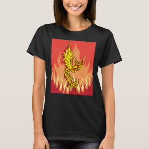 Feuer und Flammen Phoenix Bird T-Shirt