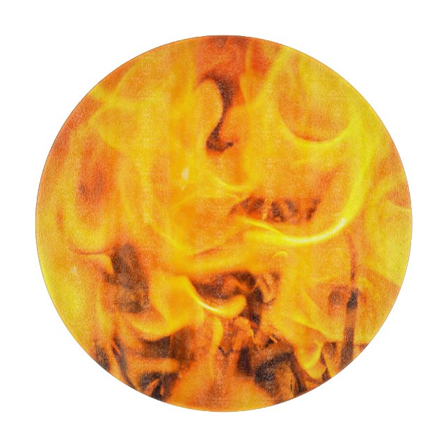 Feuer und Flammen Schneidebrett (Vorderseite)