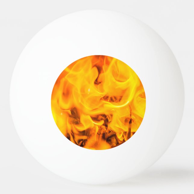 Feuer und Flammen Tischtennisball (Vorderseite)