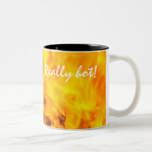 Feuer und Flammen Zweifarbige Tasse