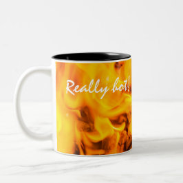Feuer und Flammen Zweifarbige Tasse