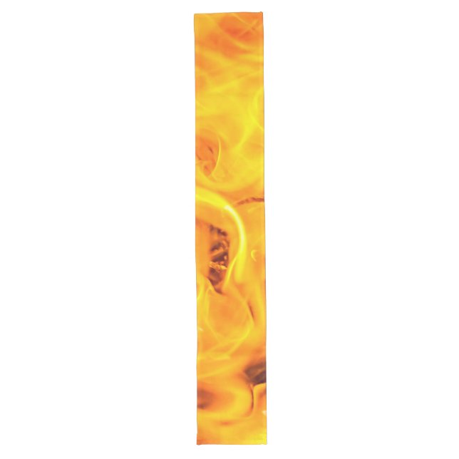 Feuer- und Flammenmuster Großer Tischläufer (Vorderseite)