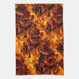 Feuer- und Flammenmuster Küchentuch